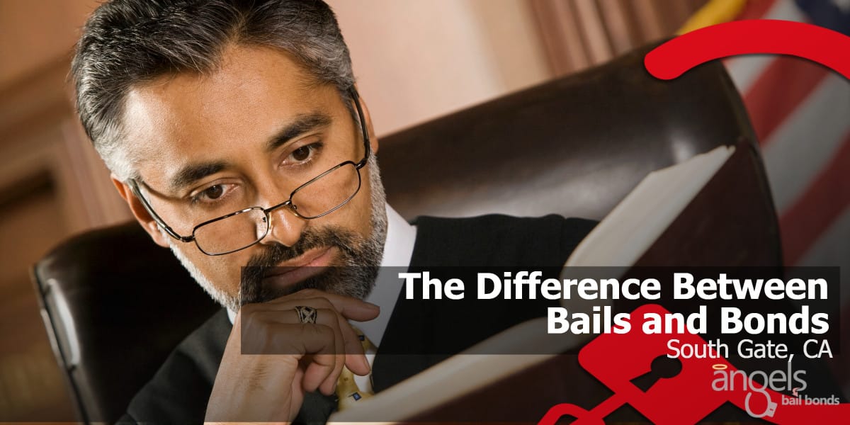 Middle-aged judge reading in a courtroom